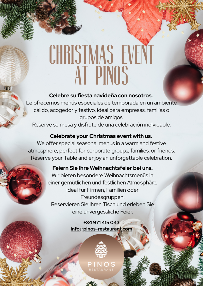 Fiesta Navidad Mallorca - Pinos Restaurant